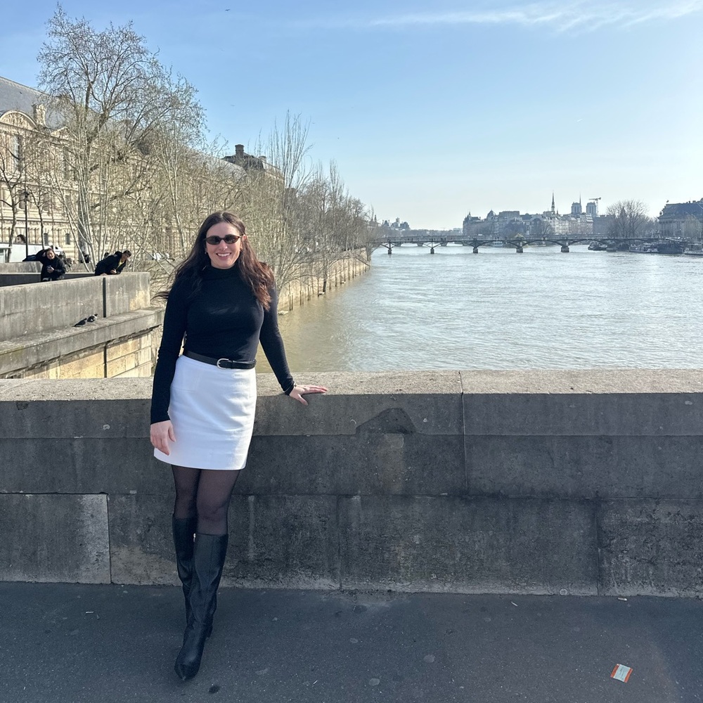J. Crew Factory Wool Cream Mini Skirt